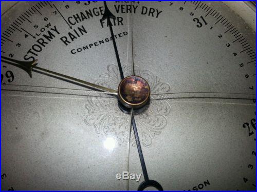 Antique 1914 Short & Mason Compensated Barometer NO RESERVE