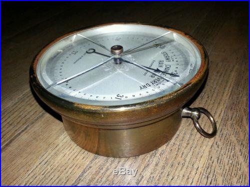 Antique 1914 Short & Mason Compensated Barometer NO RESERVE