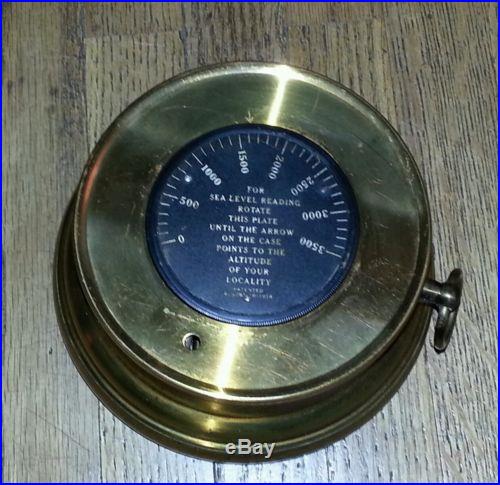 Antique 1914 Short & Mason Compensated Barometer NO RESERVE