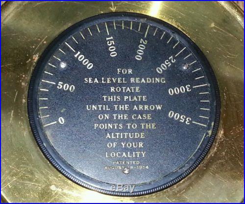 Antique 1914 Short & Mason Compensated Barometer NO RESERVE