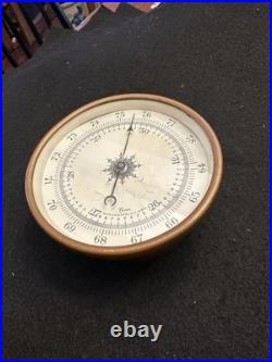 Antique 1914 Tycos Brass/Copper Frame Barometer Adjustable for Altitude Antique 1914 Tycos Brass/Copper Frame Barometer Adjustable for Altitude