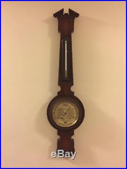 Antique 1920's Short & Mason Banjo Barometer w. Taylor Tycos Stormoguide Vintage