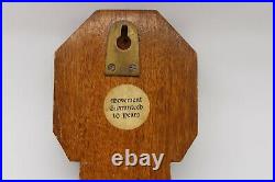 Antique 1920s Short & Mason Stormoguide Barometer w Wood Inlay England 23.5 T