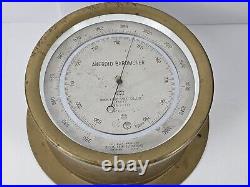 Antique 1940 WWII NIHON KISHO Japanese Brass Nautical Ship Aneroid Barometer Antique 1940 WWII NIHON KISHO Japanese Brass Nautical Ship Aneroid Barometer