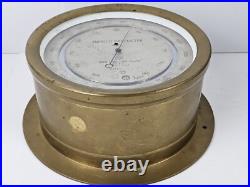 Antique 1940 WWII NIHON KISHO Japanese Brass Nautical Ship Aneroid Barometer Antique 1940 WWII NIHON KISHO Japanese Brass Nautical Ship Aneroid Barometer