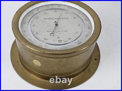 Antique 1940 WWII NIHON KISHO Japanese Brass Nautical Ship Aneroid Barometer Antique 1940 WWII NIHON KISHO Japanese Brass Nautical Ship Aneroid Barometer