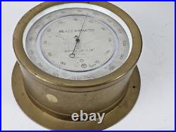 Antique 1940 WWII NIHON KISHO Japanese Brass Nautical Ship Aneroid Barometer Antique 1940 WWII NIHON KISHO Japanese Brass Nautical Ship Aneroid Barometer