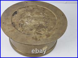 Antique 1940 WWII NIHON KISHO Japanese Brass Nautical Ship Aneroid Barometer Antique 1940 WWII NIHON KISHO Japanese Brass Nautical Ship Aneroid Barometer
