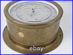 Antique 1940 WWII NIHON KISHO Japanese Brass Nautical Ship Aneroid Barometer Antique 1940 WWII NIHON KISHO Japanese Brass Nautical Ship Aneroid Barometer