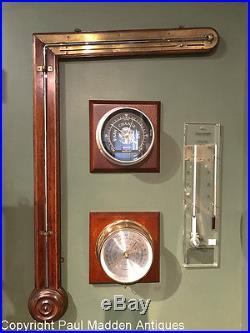 Antique 19th C. Angle Tube Barometer by L. Laffrancho, Ludlow