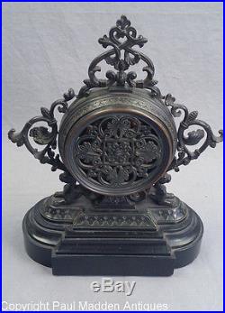 Antique 19th C. French Aneroid Barometer on Marble Base