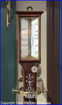 Antique 19th C. German Ship's Barometer