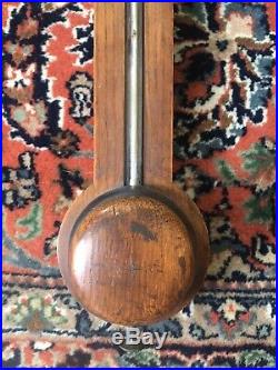 Antique 19th C. Stick barometer by L. Casella of London, maker to Admiralty 3 FT