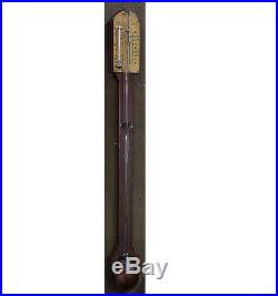 Antique 19th Century English Negretti and Zambra Stick Barometer London 1885