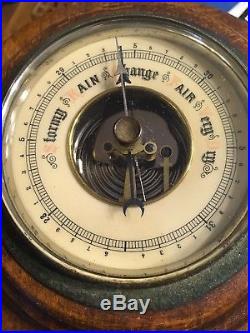 Antique 19th Century German Barometer Weather Station