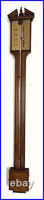 Antique 19th Century Mahogany Barometer with Brass Finial