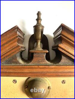 Antique 19th Century Mahogany Barometer with Brass Finial