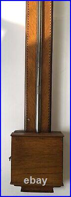 Antique 19th Century Mahogany Barometer with Brass Finial