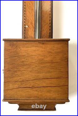 Antique 19th Century Mahogany Barometer with Brass Finial