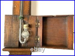 Antique 19th Century Mahogany Barometer with Brass Finial