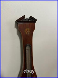 Antique 19th Century Scottish Mahogany with Satinwood Inlay Barometer Antique 19th Century Scottish Mahogany with Satinwood Inlay Barometer