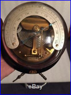 Antique 19th Century Wagner Brothers Wall Barometer 6 5/8 Round Germany- #399