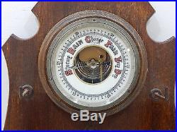 Antique 19th Century Wall Hanging Barometer Weather Station