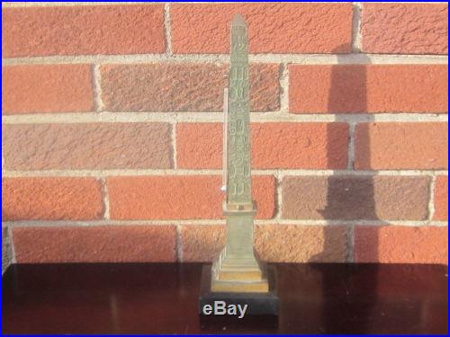 Antique 19thc Egyptian Revival Desk Thermometer NICE