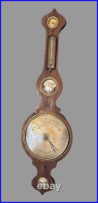 Antique 40 Victorian Rosewood Thermometer Barometer