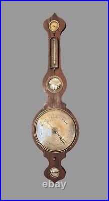 Antique 40 Victorian Rosewood Thermometer Barometer