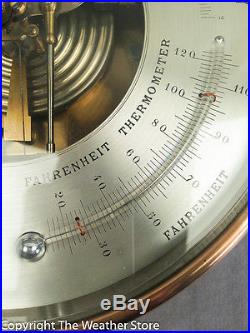 Antique 8 Holosteric Barometer by Naudet with Dual Thermometers