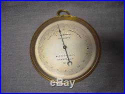 Antique A. FISCH Holosteric Barometer With Leather Case