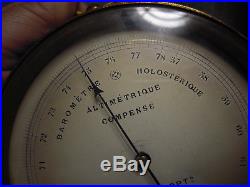 Antique A. FISCH Holosteric Barometer With Leather Case