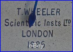 Antique Altitude ALTIMETER 1888 British BROAD ARROW Marking by T. Wheeler London