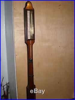 Antique-American-Stick Barometer-E. C. Spooner-Storm King-Boston-Ca. 1875-To Restor