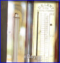Antique American Stick Barometer by D. E. Lent