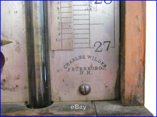 Antique American stick barometer
