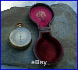 Antique Andrew J Lloyd Co Boston Tycos Compensated Pocket Watch Style Altimeter