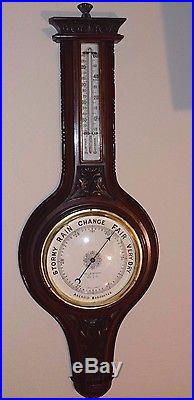 Antique Aneroid Barometer Theo Mundorff Optician New York (1890)