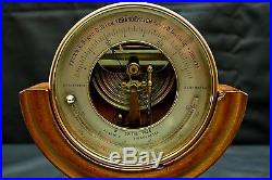 Antique Aneroid Barometer / Thermometer Spitra Prag w. O. Stand, c. 1880