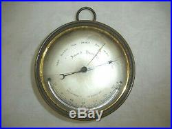 Antique Aneroid Barometer in Case, Brass