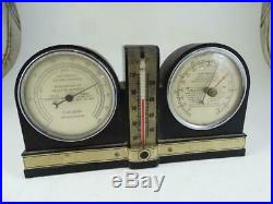 Antique Art Deco Cantilever Hygrometer Swift & Anderson Bakelite Thermometer Vtg