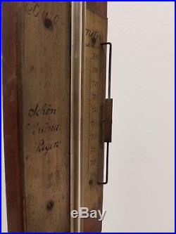 Antique Austrian Barometer Biedermeier Gilt mounts T. Prokesch WEIN
