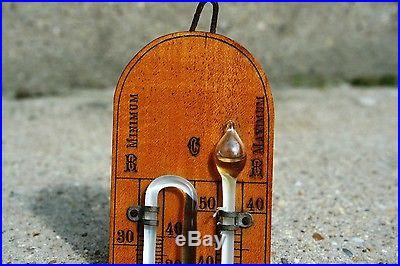 Antique Austrian Six's Minimum-Maximum Thermometer, c. 1920