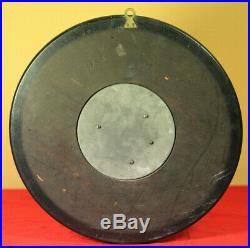 Antique BIG 12 1/2 inch (32cm) Geman Barometer Aneroid in Wooden frame WORKS