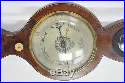 Antique Banjo Barometer, Decorative Barometer, Georgian Mahogany, 1820, B1040