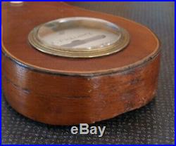 Antique Banjo Barometer J. Predary England Mahogany 38 ca. 1800 not functioning
