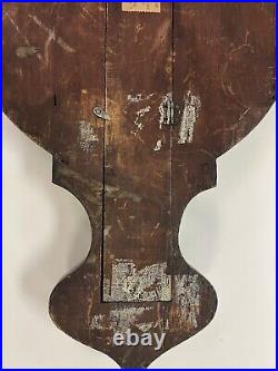 Antique Banjo Barometer Mfg by Lingham Bros Solid Wood Needs Repair
