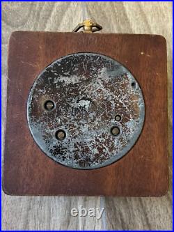 Antique Bariable Desk Barometer / Wall Wood Decor From 1930s France Antique Bariable Desk Barometer / Wall Wood Decor From 1930s France