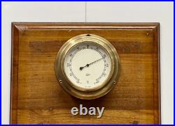 Antique Barigo Brass Ship Barometer Round Maritime Instrument Made in Germany Antique Barigo Brass Ship Barometer Round Maritime Instrument Made in Germany